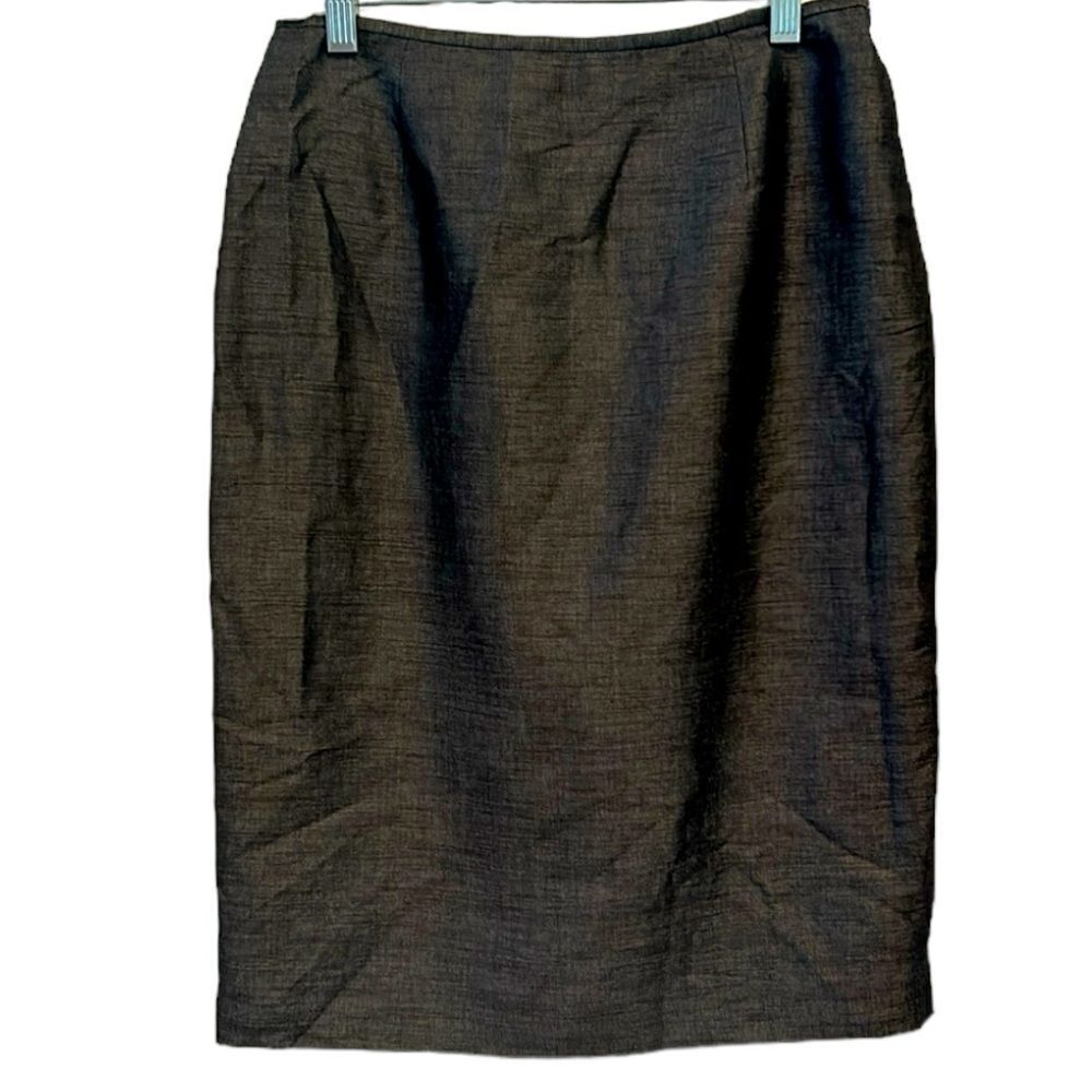 Lafayette 148, New York linen blend career pencil skirt size 6